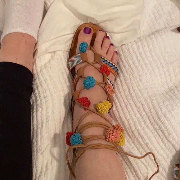 Gianni Bini colorful ankle strap sandal - Picture 1 of 7